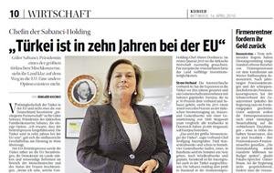 The Austrian Press praises Guler Sabancı, who has been Honored with Austria’s Highest Decoration